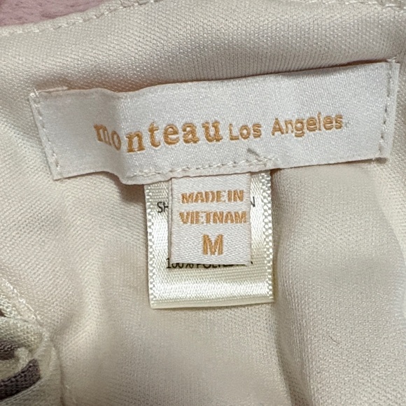 Monteau White Polka Dot Peplum Tank Top - Picture 4 of 4